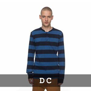 DC - Long Sleeve Tee - Blue Striped - XL - NWT
